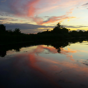 sunset ob the bayou