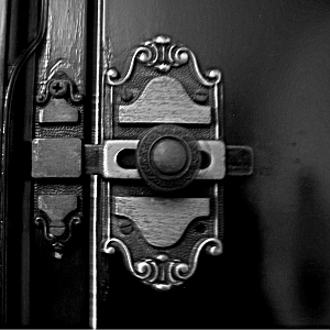 Door Lock Monochrome