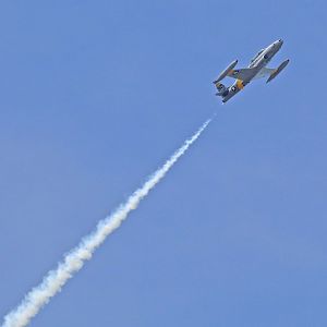 Lockheed T-33 practicing for the air show this weekend.