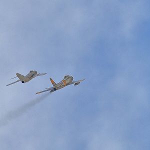 Mikoyan MIG-15 (USSR) and North American F-86 (USA)